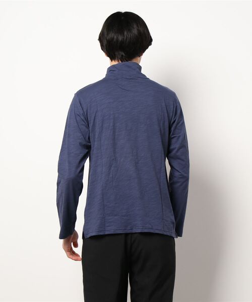 カヤ（カヤ）の「【カヤ】彩華とっくりメンズトップス（Tシャツ/カットソー・メンズ・ネイビー/ホワイト/ブラック/ライトベージュ/レンガ・FREE）」の9枚目の写真