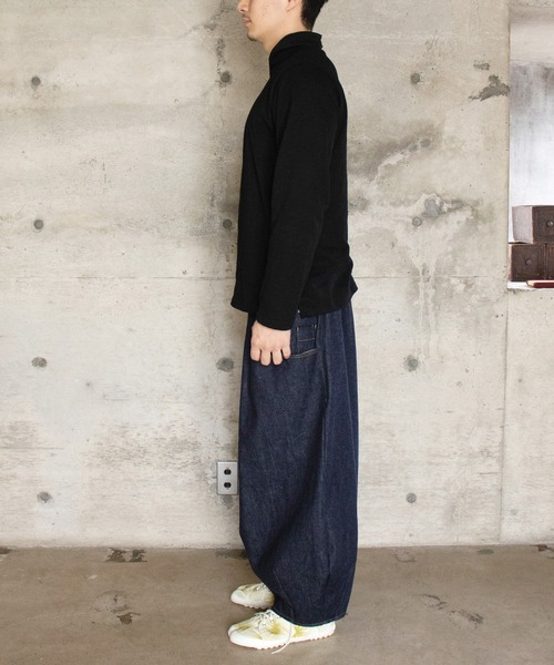 カヤ（カヤ）の「【カヤ】彩華とっくりメンズトップス（Tシャツ/カットソー・メンズ・ネイビー/ホワイト/ブラック/ライトベージュ/レンガ・FREE）」の13枚目の写真