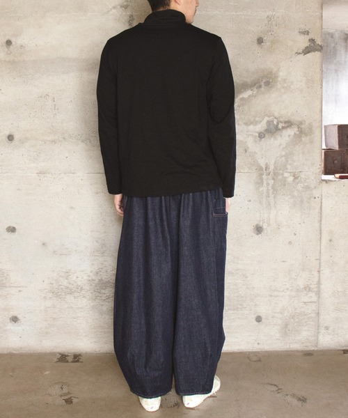 カヤ（カヤ）の「【カヤ】彩華とっくりメンズトップス（Tシャツ/カットソー・メンズ・ネイビー/ホワイト/ブラック/ライトベージュ/レンガ・FREE）」の14枚目の写真