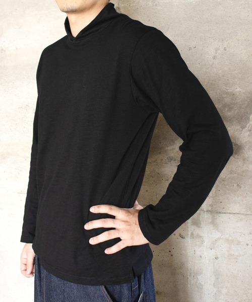 カヤ（カヤ）の「【カヤ】彩華とっくりメンズトップス（Tシャツ/カットソー・メンズ・ネイビー/ホワイト/ブラック/ライトベージュ/レンガ・FREE）」の15枚目の写真