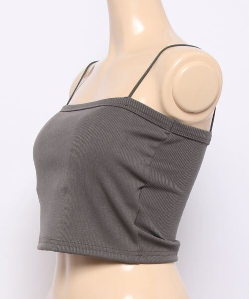 ANAP（アナップ）の「スクエアリブブラトップ（キャミソール・レディース・ブラック/ホワイト/グレー・FREE）」の12枚目の写真