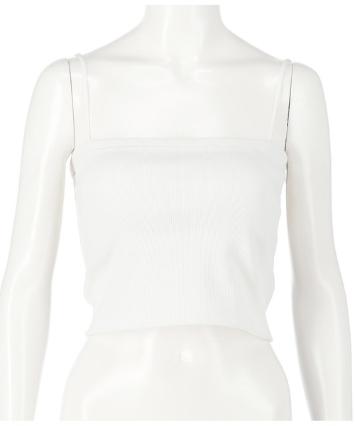 ANAP（アナップ）の「スクエアリブブラトップ（キャミソール・レディース・ブラック/ホワイト/グレー・FREE）」の10枚目の写真