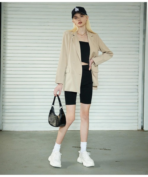 ANAP（アナップ）の「スクエアリブブラトップ（キャミソール・レディース・ブラック/ホワイト/グレー・FREE）」の17枚目の写真