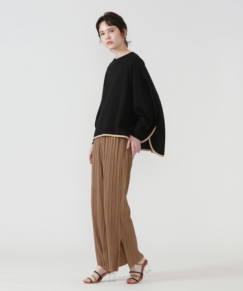 LOVELESS（ラブレス）の「スムースポンチフレアプルオーバー（その他トップス・レディース・ブラック/ベージュ系その他/グリーン系その他・36）」の4枚目の写真