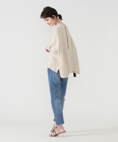 LOVELESS（ラブレス）の「スムースポンチフレアプルオーバー（その他トップス・レディース・ブラック/ベージュ系その他/グリーン系その他・36）」の5枚目の写真