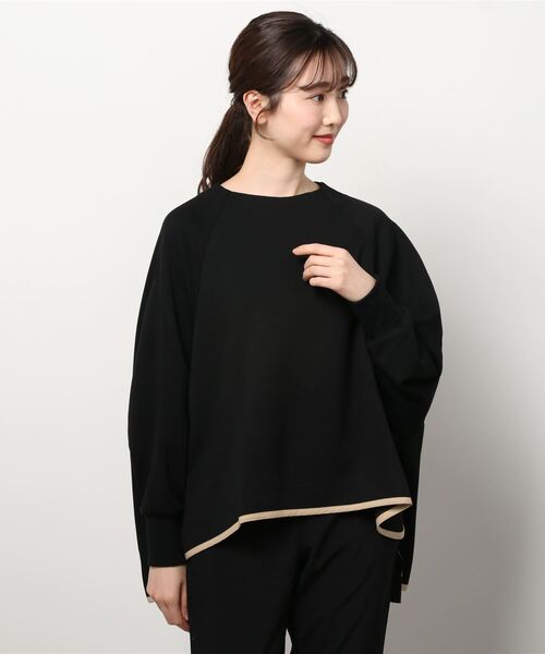 LOVELESS（ラブレス）の「スムースポンチフレアプルオーバー（その他トップス・レディース・ブラック/ベージュ系その他/グリーン系その他・36）」の2枚目の写真