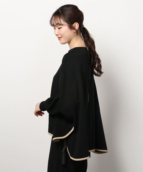 LOVELESS（ラブレス）の「スムースポンチフレアプルオーバー（その他トップス・レディース・ブラック/ベージュ系その他/グリーン系その他・36）」の14枚目の写真