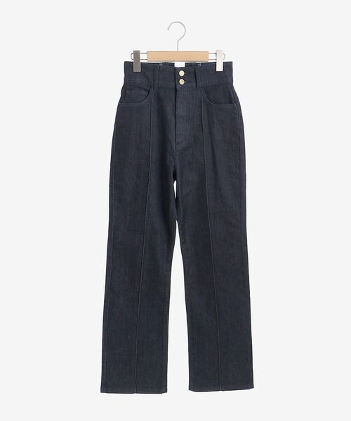 MAJESTIC LEGON（マジェスティックレゴン）の「レースアップストレートパンツ（デニムパンツ・レディース・サックスブルー/ネイビー/ピンク・SMALL/MEDIUM）」の2枚目の写真