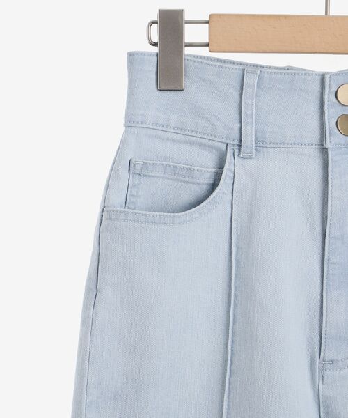 MAJESTIC LEGON（マジェスティックレゴン）の「レースアップストレートパンツ（デニムパンツ・レディース・サックスブルー/ネイビー/ピンク・SMALL/MEDIUM）」の9枚目の写真