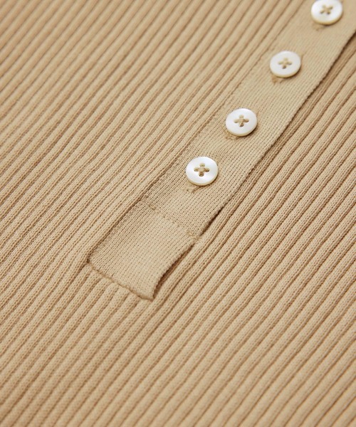 ROPE'（ロペ）の「【秋にも使える】リブヘンリーネックニット（Tシャツ/カットソー・レディース・ホワイト/ベージュ/ホワイト系その他2・38）」の22枚目の写真