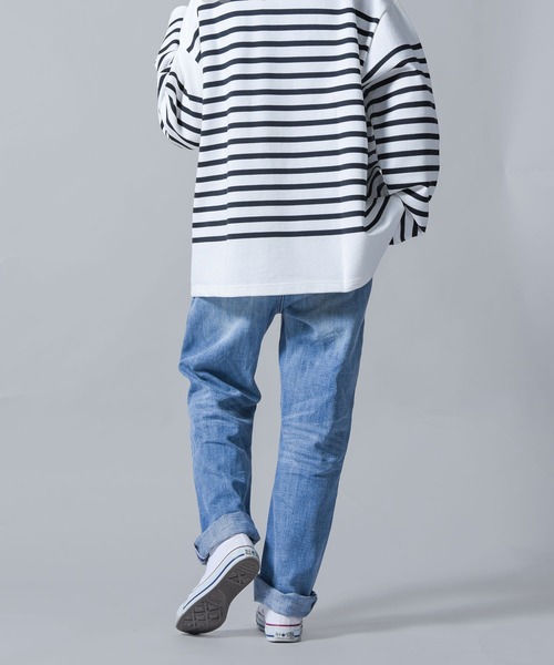 folka（フォルカ）の「【folka（フォルカ）】2022S/S ストレートデニムパンツ（デニムパンツ・レディース・ネイビー/ブルー・M/L）」の4枚目の写真