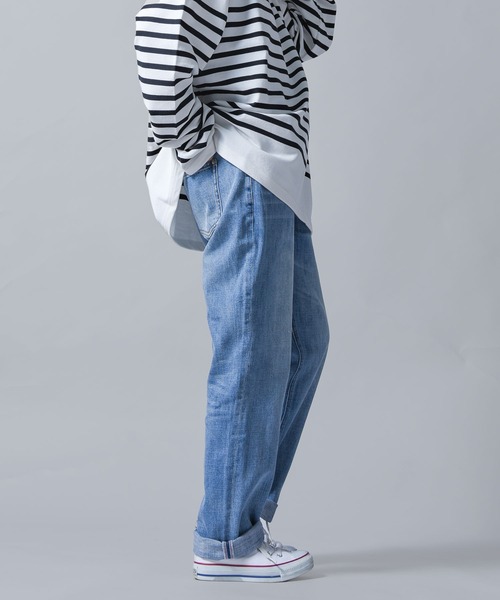 folka（フォルカ）の「【folka（フォルカ）】2022S/S ストレートデニムパンツ（デニムパンツ・レディース・ネイビー/ブルー・M/L）」の7枚目の写真