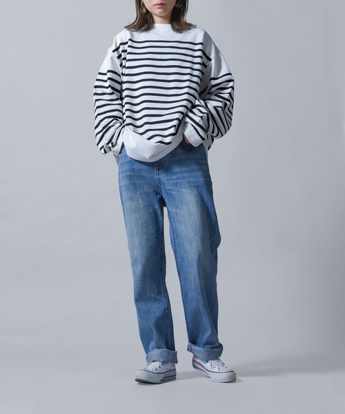 folka（フォルカ）の「【folka（フォルカ）】2022S/S ストレートデニムパンツ（デニムパンツ・レディース・ネイビー/ブルー・M/L）」の11枚目の写真