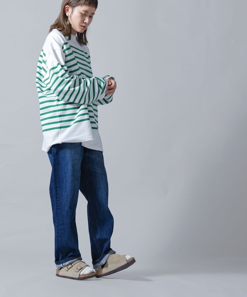 folka（フォルカ）の「【folka（フォルカ）】2022S/S ストレートデニムパンツ（デニムパンツ・レディース・ネイビー/ブルー・M/L）」の3枚目の写真