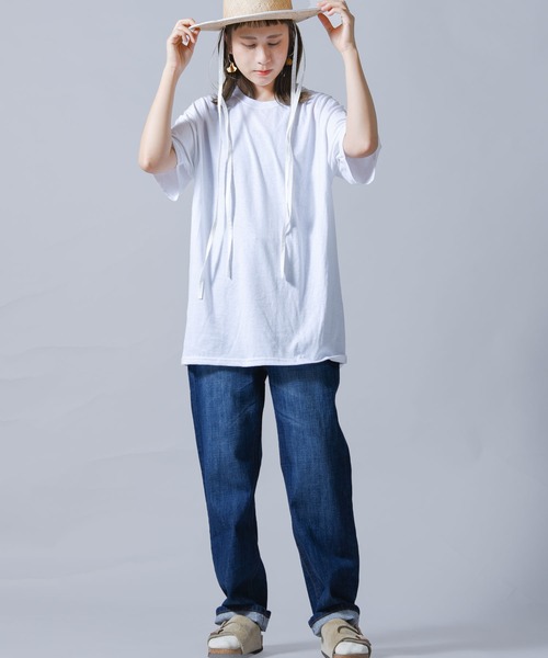 folka（フォルカ）の「【folka（フォルカ）】2022S/S ストレートデニムパンツ（デニムパンツ・レディース・ネイビー/ブルー・M/L）」の21枚目の写真