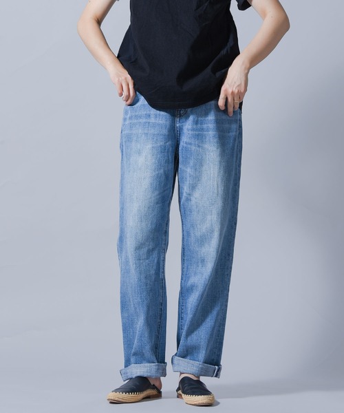 folka（フォルカ）の「【folka（フォルカ）】2022S/S ストレートデニムパンツ（デニムパンツ・レディース・ネイビー/ブルー・M/L）」の19枚目の写真