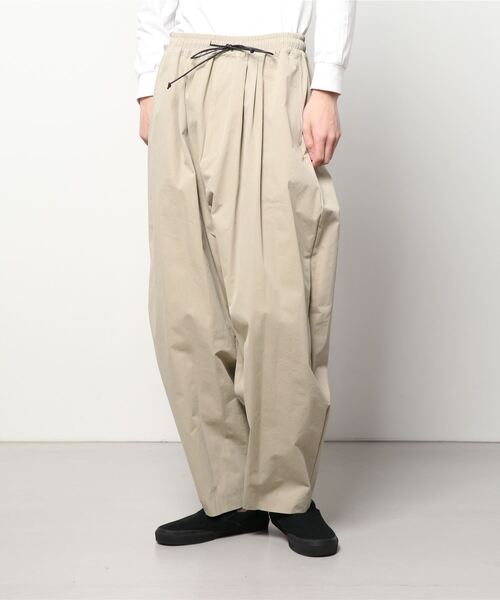my beautiful landlet（マイビューティフルランドレット）の「【my beautiful landlet】 cotton nylon bio wide easy pants（その他パンツ・メンズ・ホワイト/ブラック/ベージュ・1/0）」の15枚目の写真