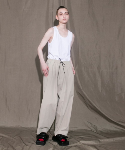 my beautiful landlet（マイビューティフルランドレット）の「【my beautiful landlet】 cotton nylon bio wide easy pants（その他パンツ・メンズ・ホワイト/ブラック/ベージュ・1/0）」の10枚目の写真