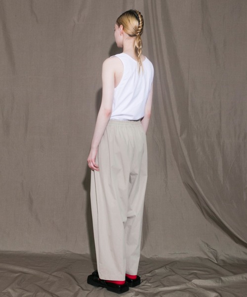 my beautiful landlet（マイビューティフルランドレット）の「【my beautiful landlet】 cotton nylon bio wide easy pants（その他パンツ・メンズ・ホワイト/ブラック/ベージュ・1/0）」の9枚目の写真
