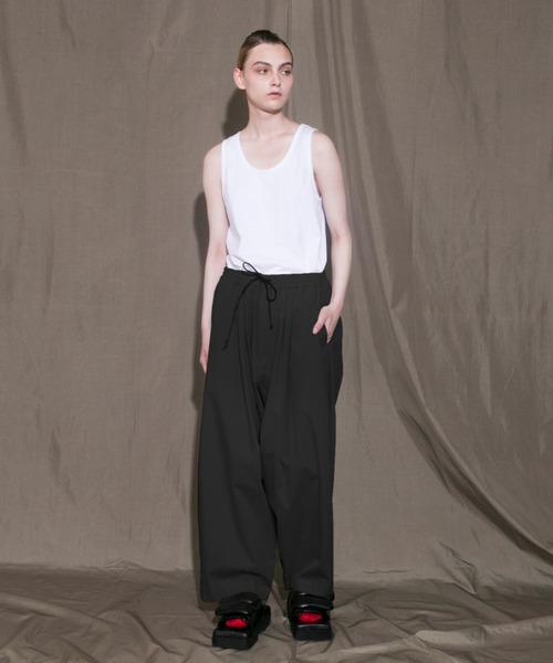 my beautiful landlet（マイビューティフルランドレット）の「【my beautiful landlet】 cotton nylon bio wide easy pants（その他パンツ・メンズ・ホワイト/ブラック/ベージュ・1/0）」の7枚目の写真