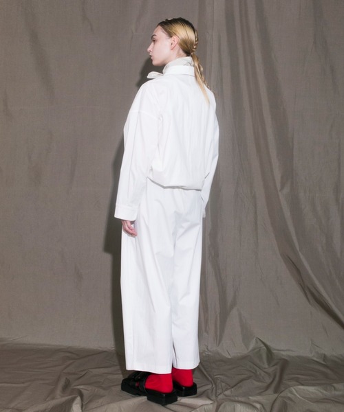 my beautiful landlet（マイビューティフルランドレット）の「【my beautiful landlet】 cotton nylon bio wide easy pants（その他パンツ・メンズ・ホワイト/ブラック/ベージュ・1/0）」の5枚目の写真