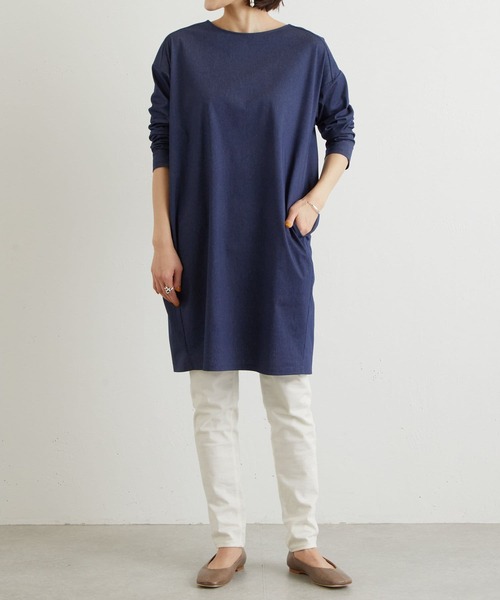 BEARDSLEY（ビアズリー）の「花刺繍チュニック（ワンピース