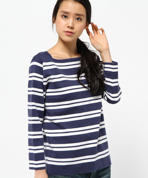 MYSELF ABAHOUSE（マイセルフアバハウス）の「COTTONブレンドミラノリブニット（ニット/セーター・レディース・イエロー/ブルー/ブラック・FREE）」の3枚目の写真