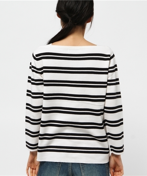 MYSELF ABAHOUSE（マイセルフアバハウス）の「COTTONブレンドミラノリブニット（ニット/セーター・レディース・イエロー/ブルー/ブラック・FREE）」の6枚目の写真