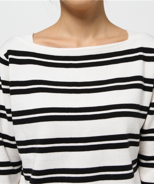 MYSELF ABAHOUSE（マイセルフアバハウス）の「COTTONブレンドミラノリブニット（ニット/セーター・レディース・イエロー/ブルー/ブラック・FREE）」の7枚目の写真