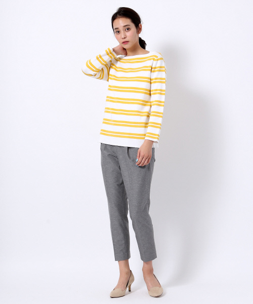 MYSELF ABAHOUSE（マイセルフアバハウス）の「COTTONブレンドミラノリブニット（ニット/セーター・レディース・イエロー/ブルー/ブラック・FREE）」の14枚目の写真