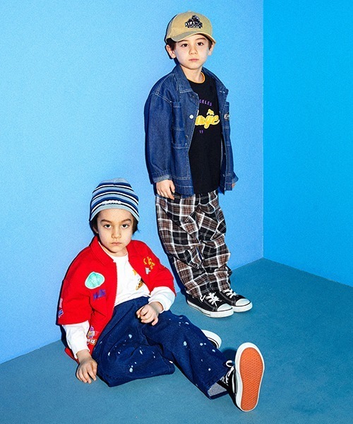 XLARGE KIDS（エクストララージキッズ）の「ロゴニットキャップ（ニットキャップ/ビーニー・キッズ・ブラック/ネイビー・FREE）」の12枚目の写真