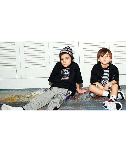 XLARGE KIDS（エクストララージキッズ）の「ロゴニットキャップ（ニットキャップ/ビーニー・キッズ・ブラック/ネイビー・FREE）」の10枚目の写真