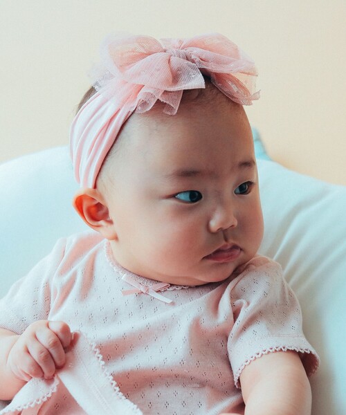 こども ビームス（コドモビームス）の「baby bling / Tulle Fab ベビーヘアバンド（ヘアバンド・キッズ・ホワイト/ベージュ/レッド系その他・ONE SIZE）」の7枚目の写真