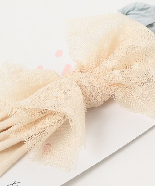 こども ビームス（コドモビームス）の「baby bling / Tulle Fab ベビーヘアバンド（ヘアバンド・キッズ・ホワイト/ベージュ/レッド系その他・ONE SIZE）」の13枚目の写真