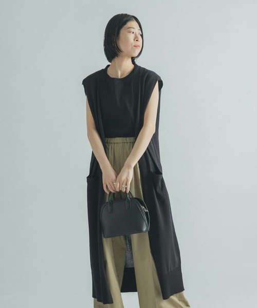 早い者勝ち！【美品】 FORK&SPOON スライバーニットコート グレー UNISEX》Slub Yarn Mixed Bias Mesh Prime-Over Crew Neck Knit