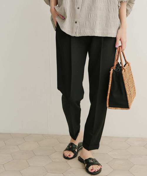 URBAN RESEARCH DOORS（アーバンリサーチドアーズ）の「ストレッチテーパードイージーパンツ（その他パンツ・レディース・ブラック/ブルー系その他/ライトベージュ/ネイビー・1/0/00）」の10枚目の写真