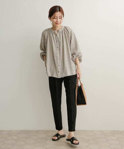 URBAN RESEARCH DOORS（アーバンリサーチドアーズ）の「ストレッチテーパードイージーパンツ（その他パンツ・レディース・ブラック/ブルー系その他/ライトベージュ/ネイビー・1/0/00）」の20枚目の写真