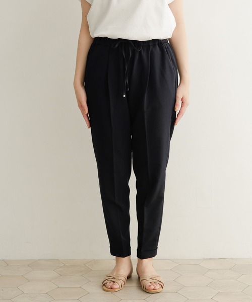 URBAN RESEARCH DOORS（アーバンリサーチドアーズ）の「ストレッチテーパードイージーパンツ（その他パンツ・レディース・ブラック/ブルー系その他/ライトベージュ/ネイビー・1/0/00）」の21枚目の写真