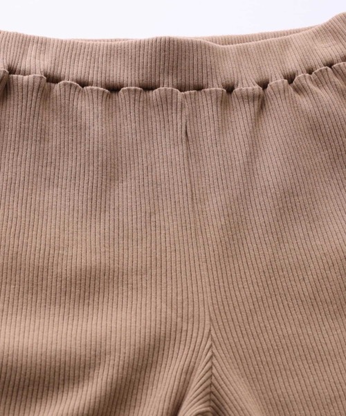 HONEYSUCKLE ROSE（ハニーサックルローズ）の「【HONEYSUCKLE ROSE】カットリブパンツ（その他パンツ・レディース・キナリ/ブラウン/ブラック・M/L）」の11枚目の写真