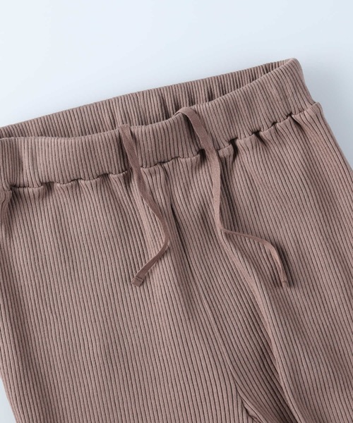 HONEYSUCKLE ROSE（ハニーサックルローズ）の「【HONEYSUCKLE ROSE】カットリブパンツ（その他パンツ・レディース・キナリ/ブラウン/ブラック・M/L）」の15枚目の写真