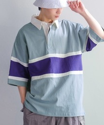 improves | ヘビーウェイト ラインボーダー 半袖ラガーシャツ(ポロシャツ)