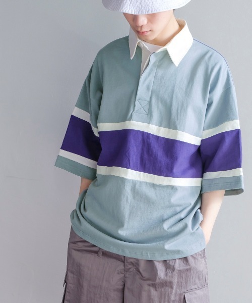 improves（インプローブス）の「ヘビーウェイト ラインボーダー 半袖