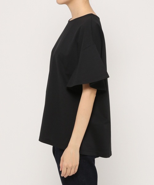 LEPSIM（レプシィム）の「マルチキノウソデフレアTシャツ　262405（Tシャツ/カットソー・レディース・ピンク/オフホワイト/ブラック/ブルー・MEDIUM/LARGE）」の13枚目の写真