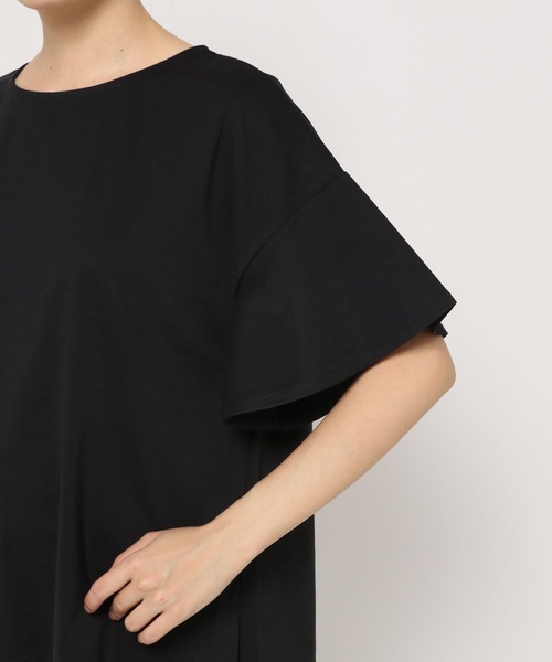 LEPSIM（レプシィム）の「マルチキノウソデフレアTシャツ　262405（Tシャツ/カットソー・レディース・ピンク/オフホワイト/ブラック/ブルー・MEDIUM/LARGE）」の12枚目の写真