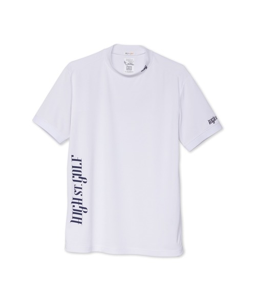 HIGH STREET(ハイストリート)の「HIGH ST. GOLF∴タテロゴバックハニカム モックネックシャツ <AdE>(Tシャツ/カットソー・メンズ・ホワイト/ブラック/ネイビー・S/M/L/LL)」の16枚目の写真