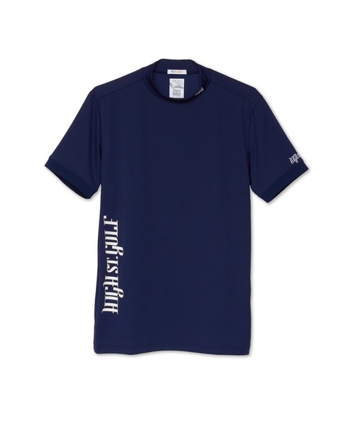 HIGH STREET(ハイストリート)の「HIGH ST. GOLF∴タテロゴバックハニカム モックネックシャツ <AdE>(Tシャツ/カットソー・メンズ・ホワイト/ブラック/ネイビー・S/M/L/LL)」の20枚目の写真