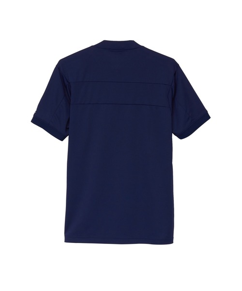 HIGH STREET(ハイストリート)の「HIGH ST. GOLF∴タテロゴバックハニカム モックネックシャツ <AdE>(Tシャツ/カットソー・メンズ・ホワイト/ブラック/ネイビー・S/M/L/LL)」の4枚目の写真