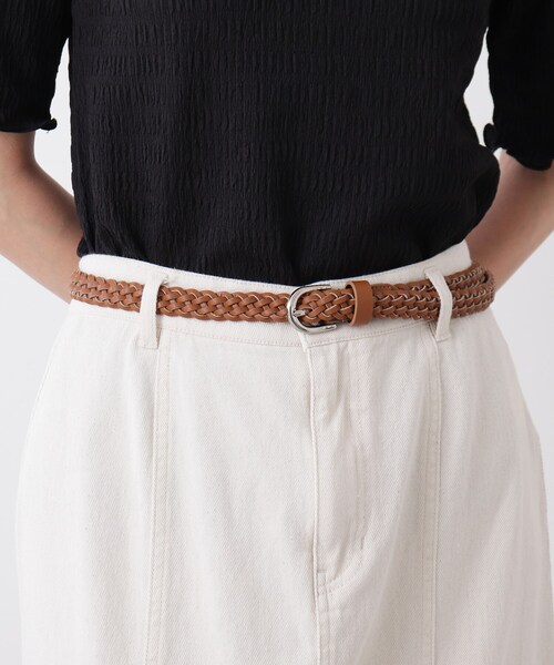 DRESKIP（ドレスキップ）の「◆メッシュベルト（ベルト・レディース・アイボリー/ブラック/ブラウン系/ダークブラウン・00）」の5枚目の写真