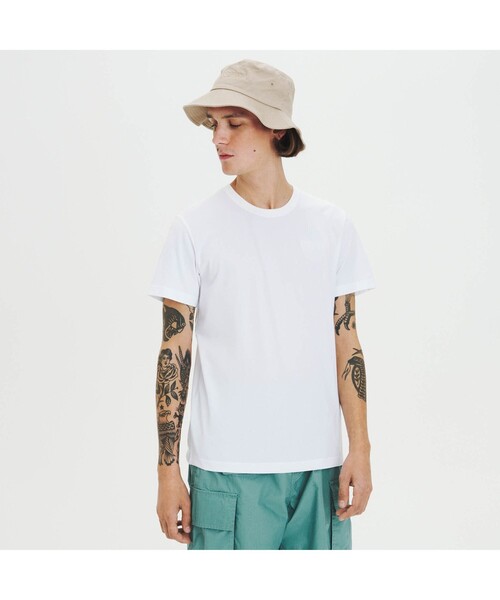 AIGLE(エーグル)の「吸水速乾 プライムフレックス ベーシック 半袖Tシャツ(Tシャツ/カットソー・メンズ・ホワイト/ライトブルー/ダークネイビー/レッド系その他・S/L/LL/M)」の2枚目の写真