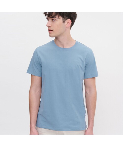 AIGLE(エーグル)の「吸水速乾 プライムフレックス ベーシック 半袖Tシャツ(Tシャツ/カットソー・メンズ・ホワイト/ライトブルー/ダークネイビー/レッド系その他・S/L/LL/M)」の3枚目の写真